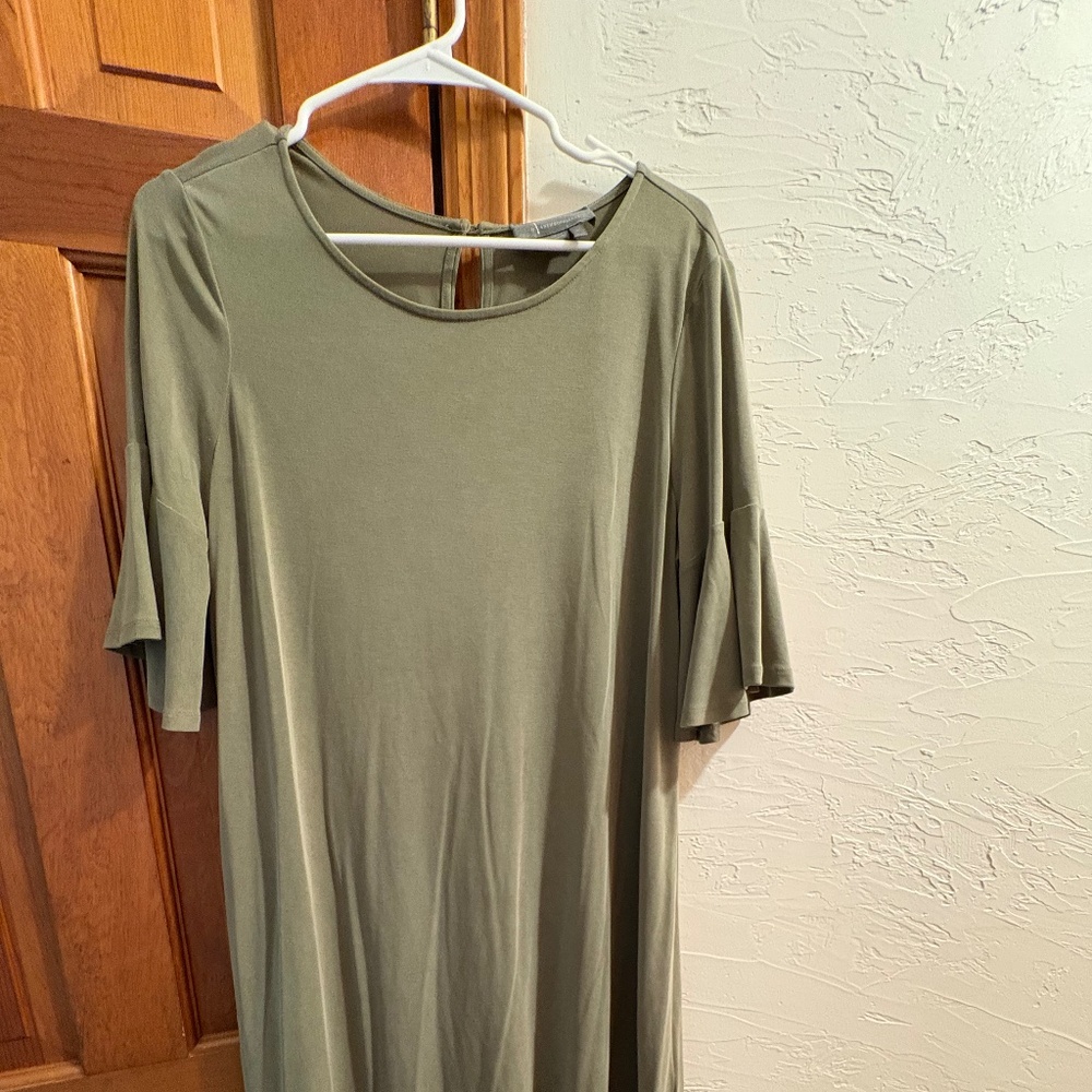 Anthropologie Green Dress (Large)